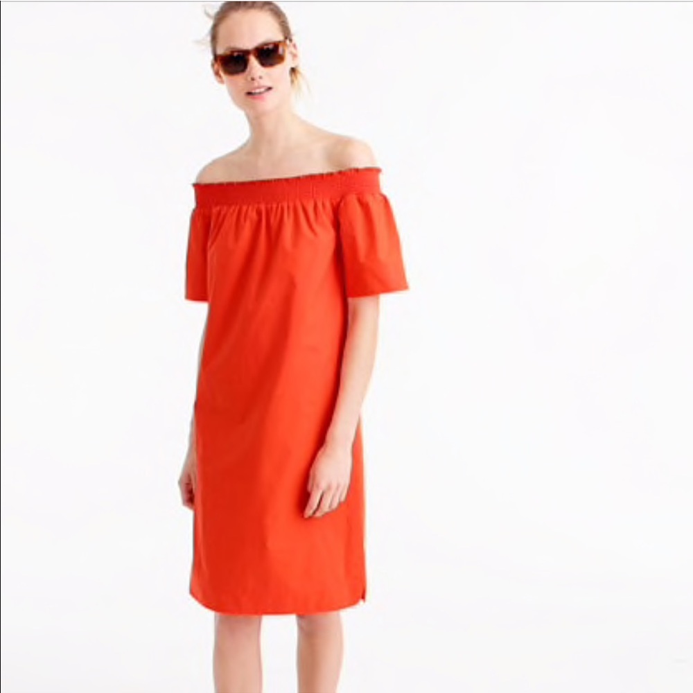 Jcrew Off the Shoulder Dress